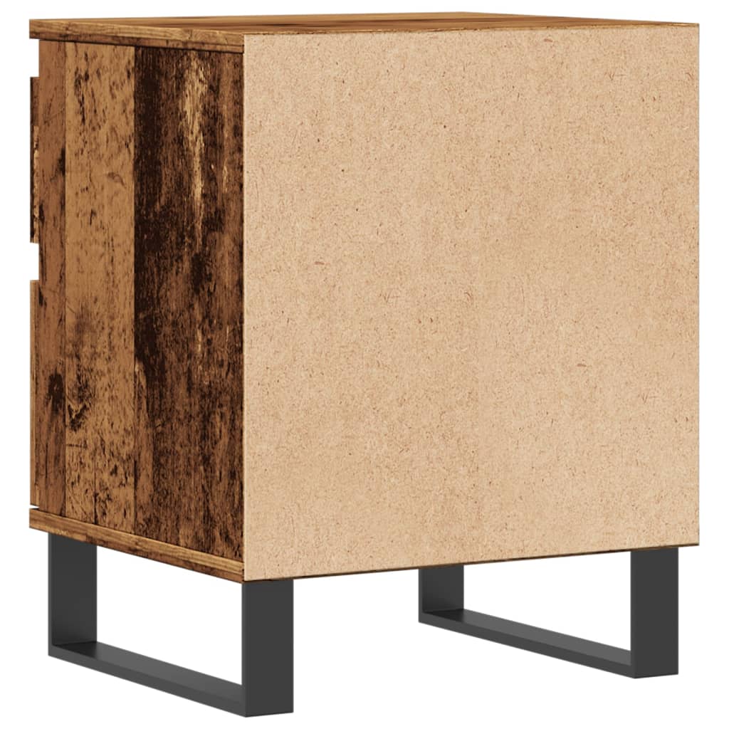 Bedside tables 2 pcs. Old wood look 40x35x50 cm wood material