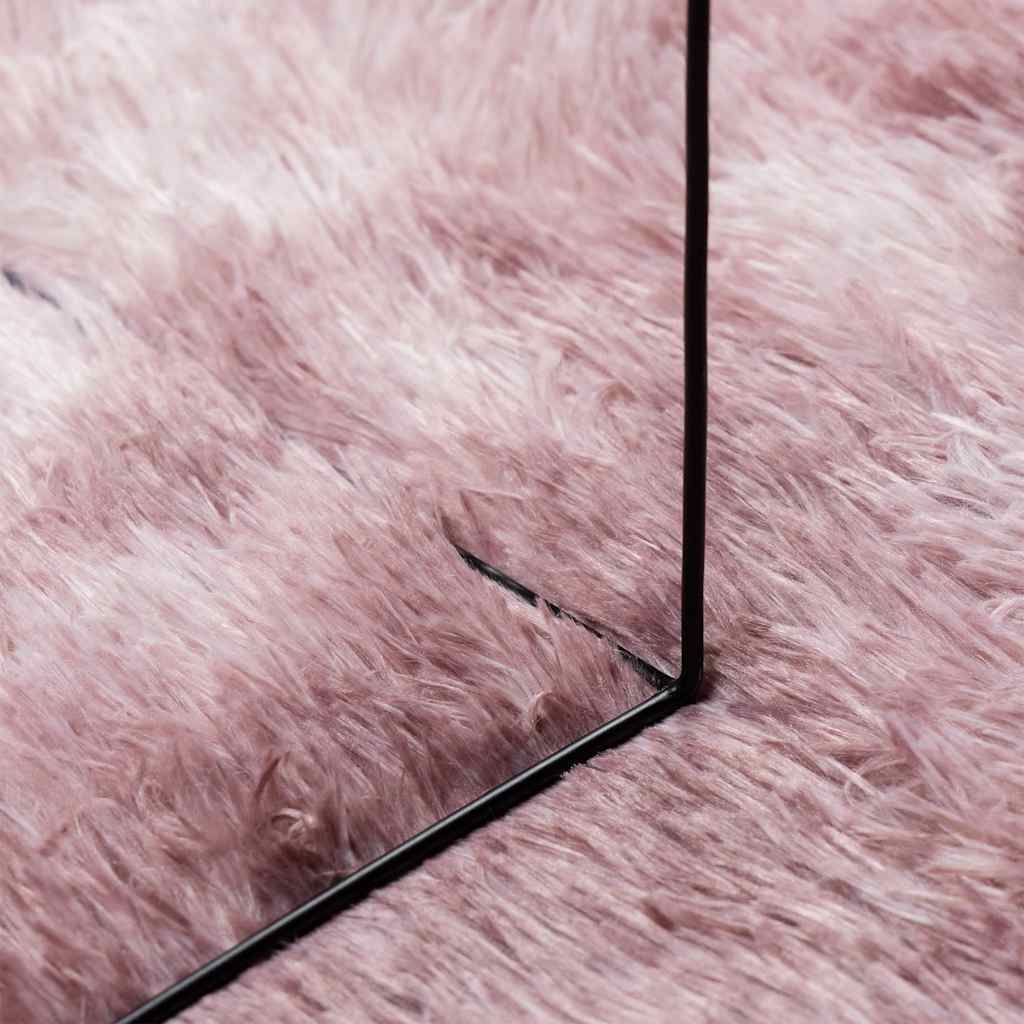 Tapis shaggy, poils longs NAVARRA, vieux rose, 60x100 cm, polyester