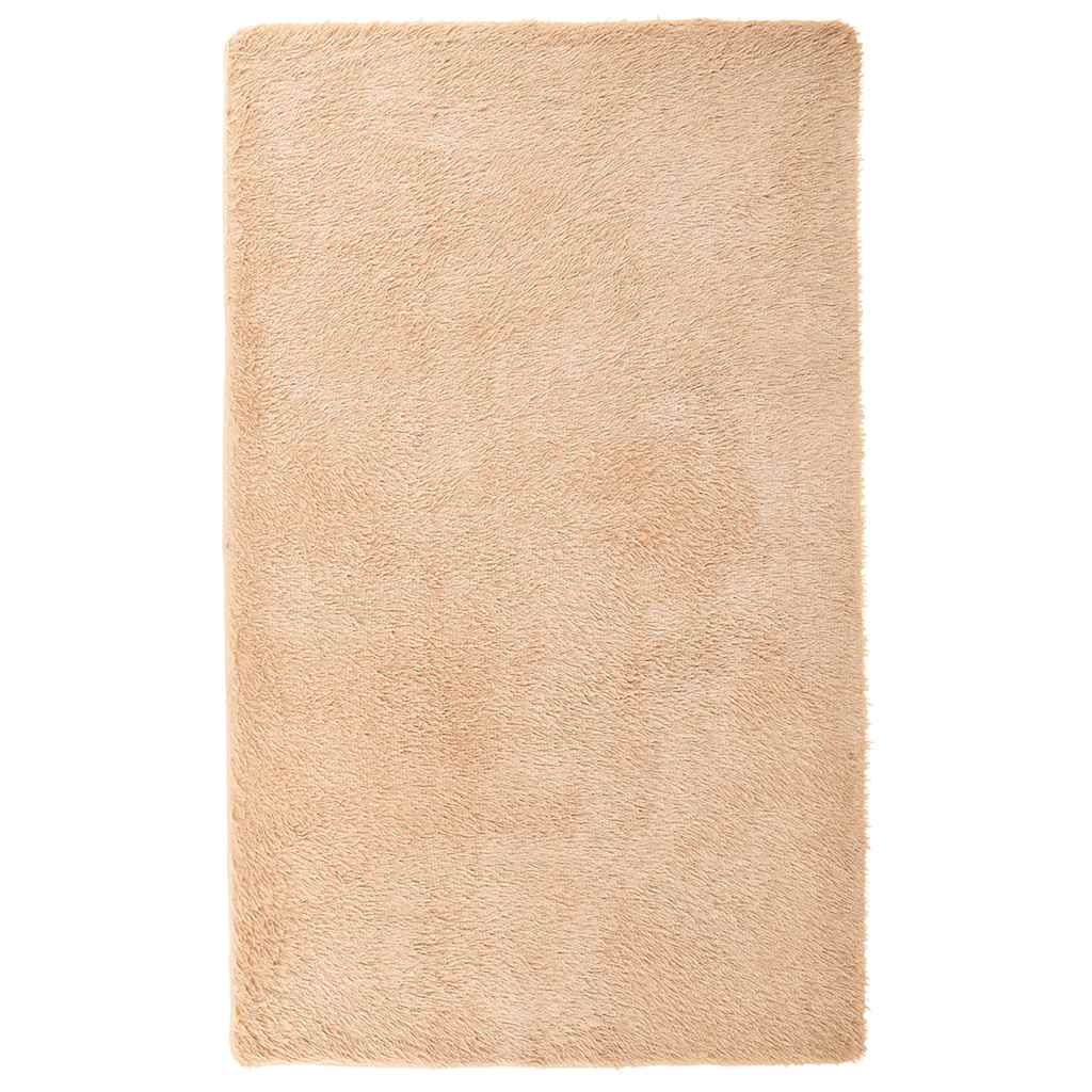 Tapis shaggy à poils longs NAVARRA beige 80x150 cm polyester