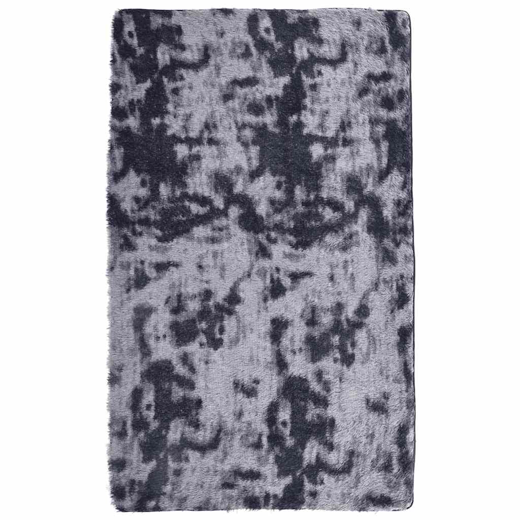 Tapis shaggy, poils longs NAVARRA, gris foncé, 80x150 cm, polyester
