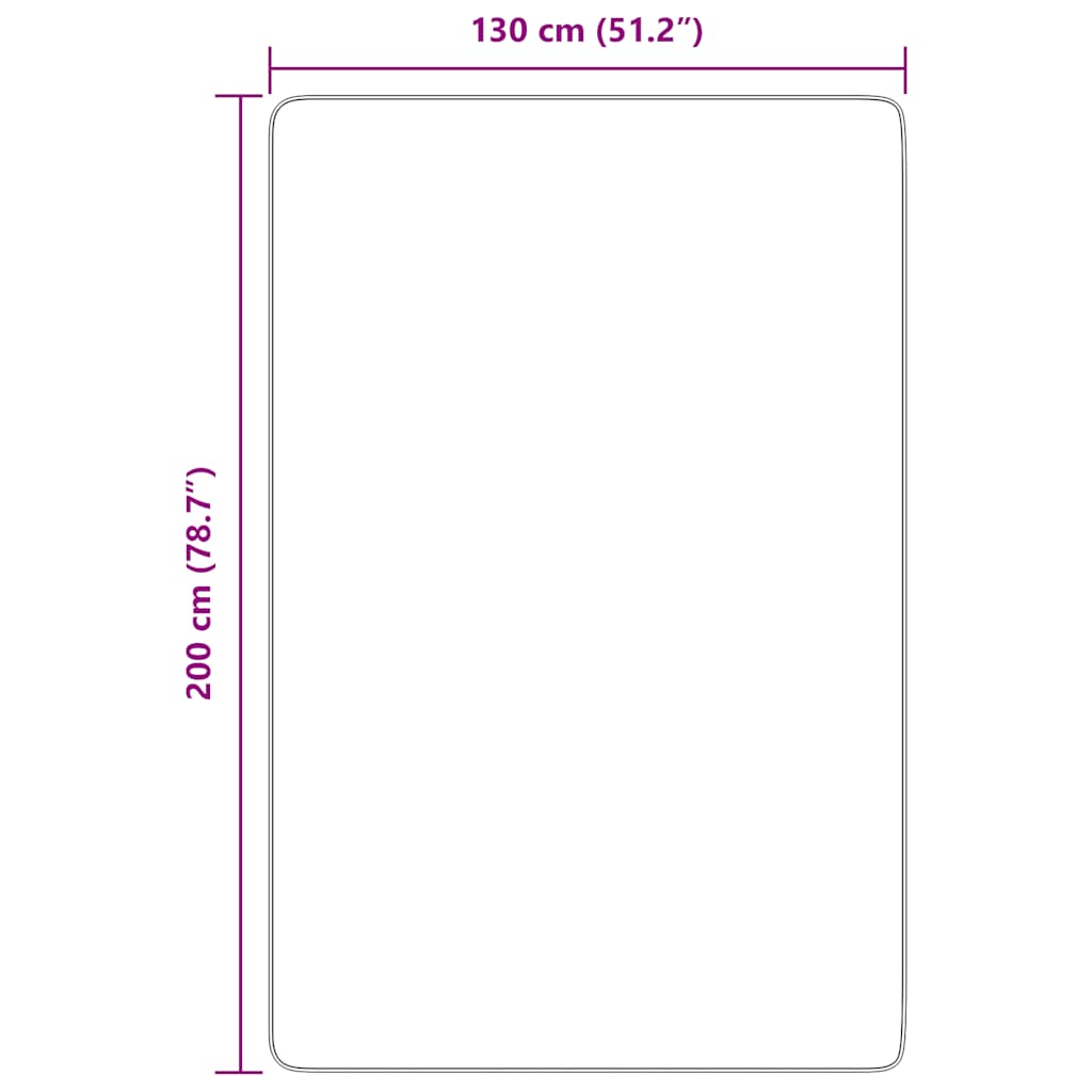 Tapis shaggy à poils longs NAVARRA gris foncé 130x200 cm polyester