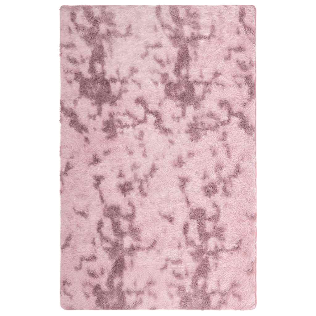 Tapis shaggy, poils longs NAVARRA, vieux rose, 130x200 cm, polyester