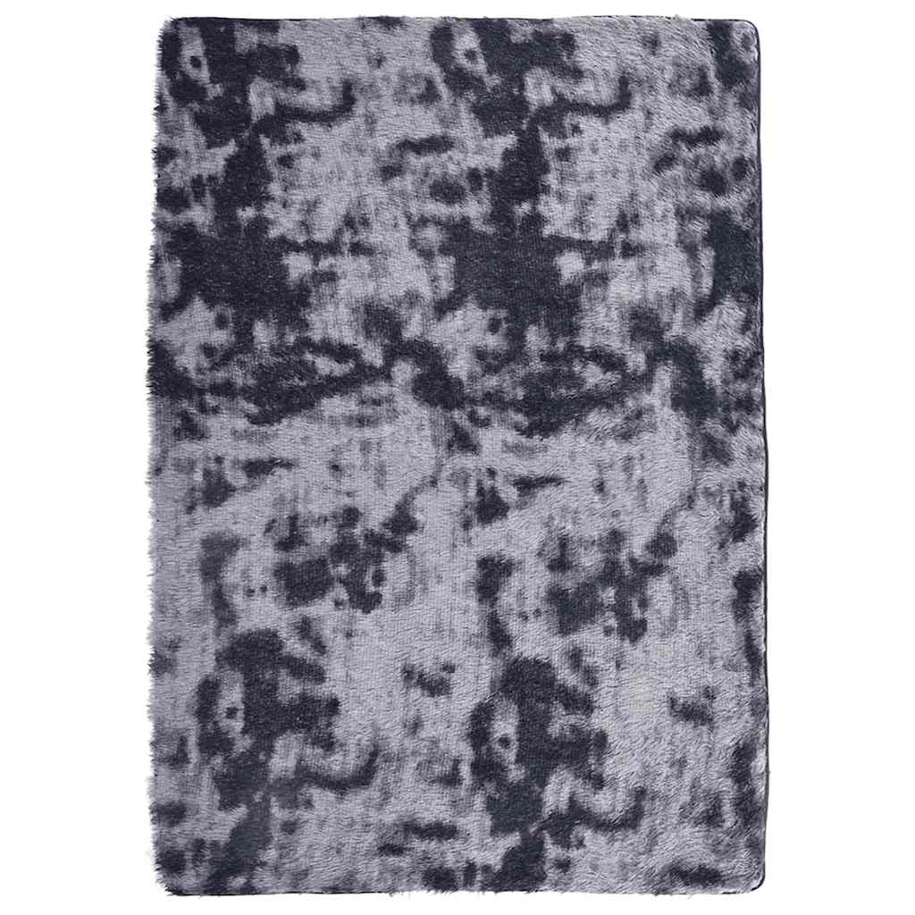 Tapis shaggy à poils longs NAVARRA gris foncé 160x230 cm polyester