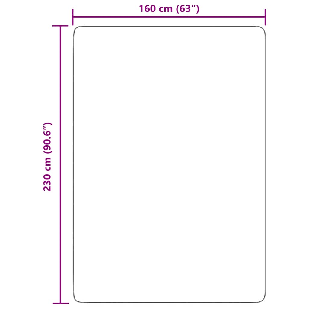 Tapis shaggy à poils longs NAVARRA gris foncé 160x230 cm polyester