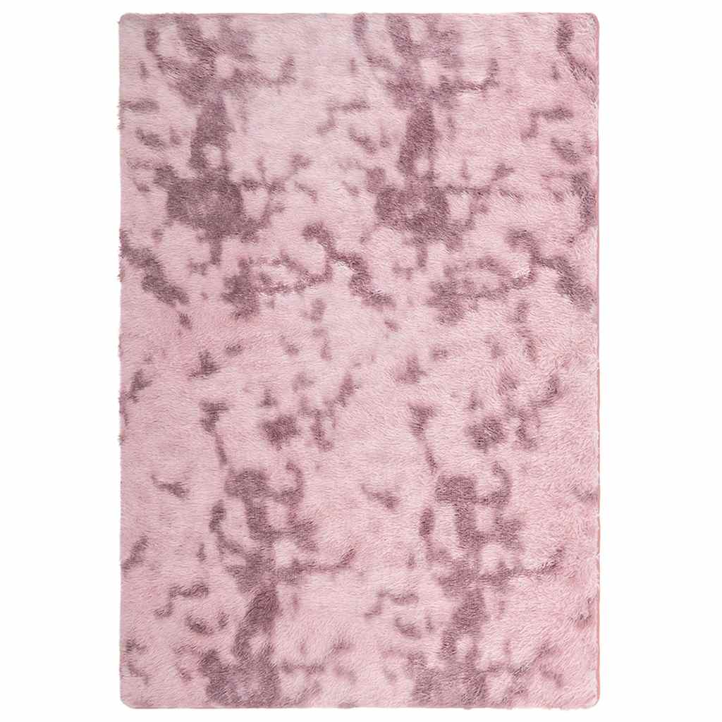 Tapis shaggy, poils longs NAVARRA, vieux rose, 200x290 cm, polyester
