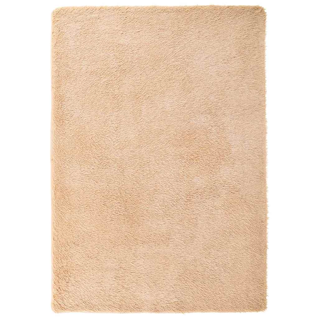 Tapis shaggy à poils longs NAVARRA Beige 240x340 cm Polyester
