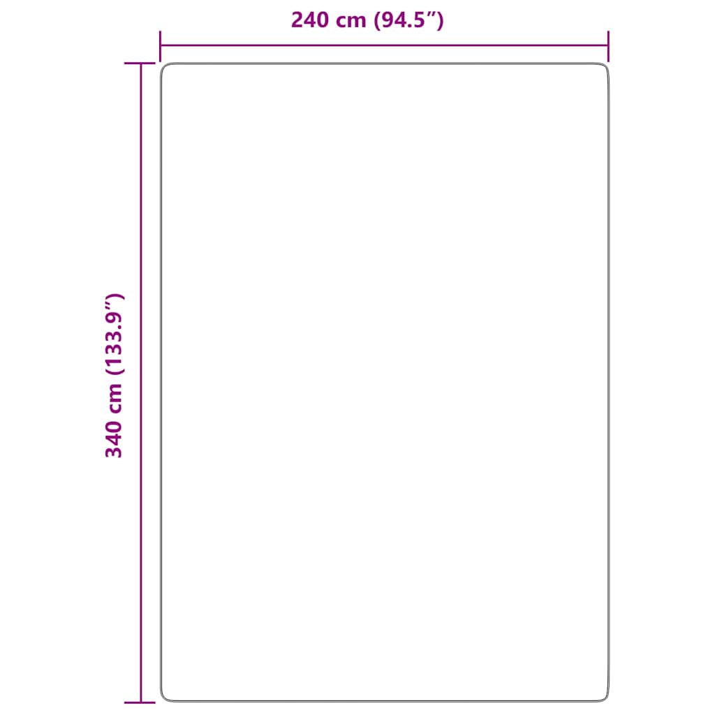 Tapis shaggy, poils longs NAVARRA, vieux rose, 240x340 cm, polyester