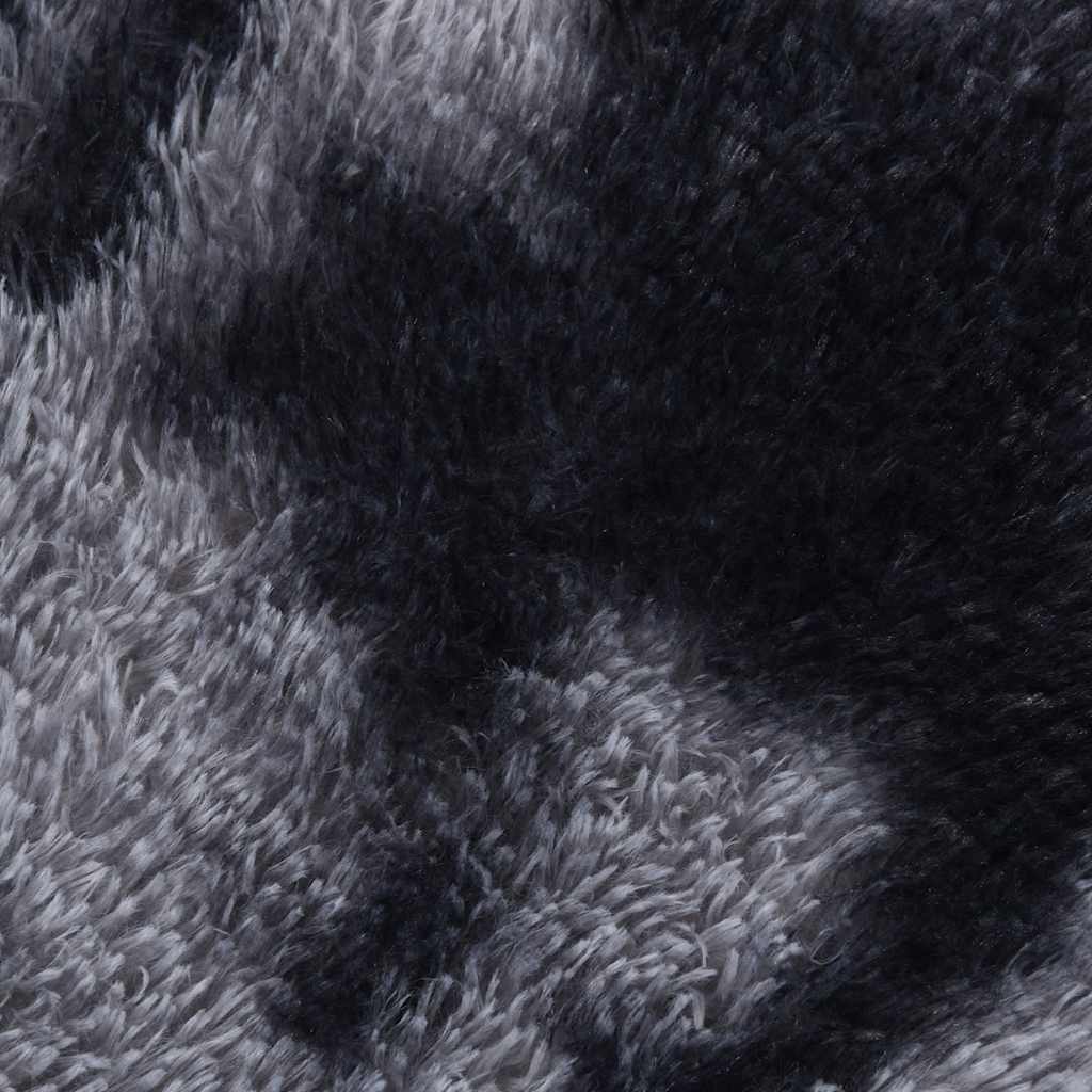 Tapis shaggy, poils longs NAVARRA, gris foncé, 200x200 cm, polyester
