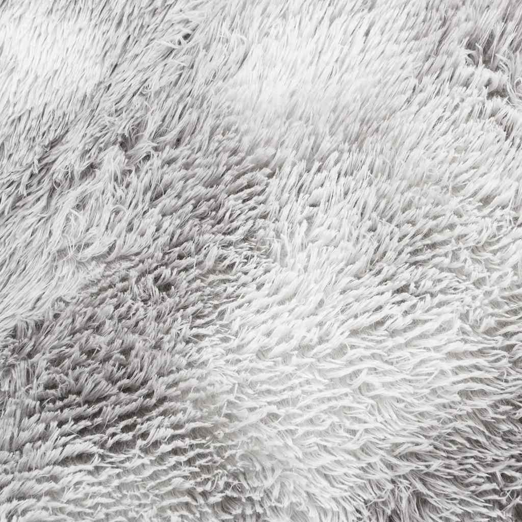 Tapis shaggy, poils longs NAVARRA, gris clair, 200x200 cm, polyester
