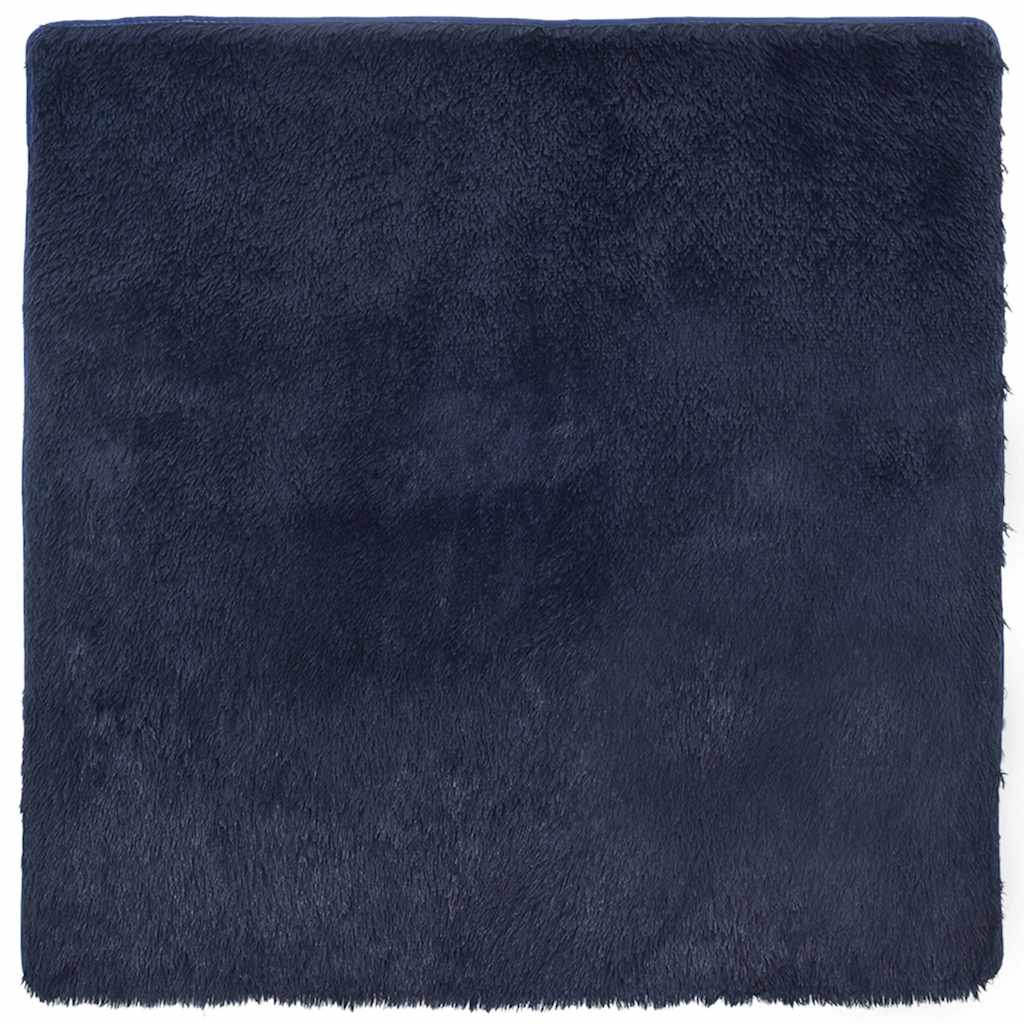 Shaggy rug, deep pile NAVARRA, navy blue, 200x200 cm, polyester