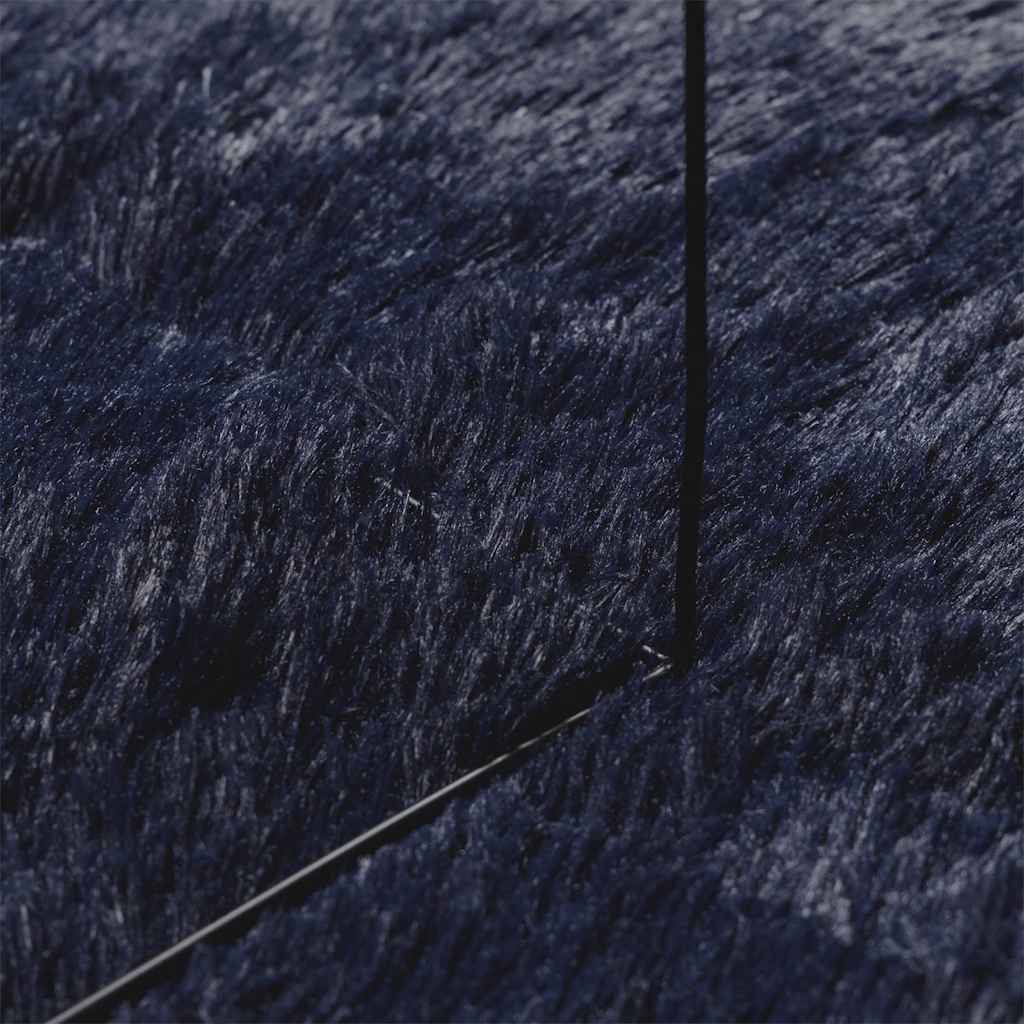 Shaggy rug, deep pile NAVARRA, navy blue, 200x200 cm, polyester