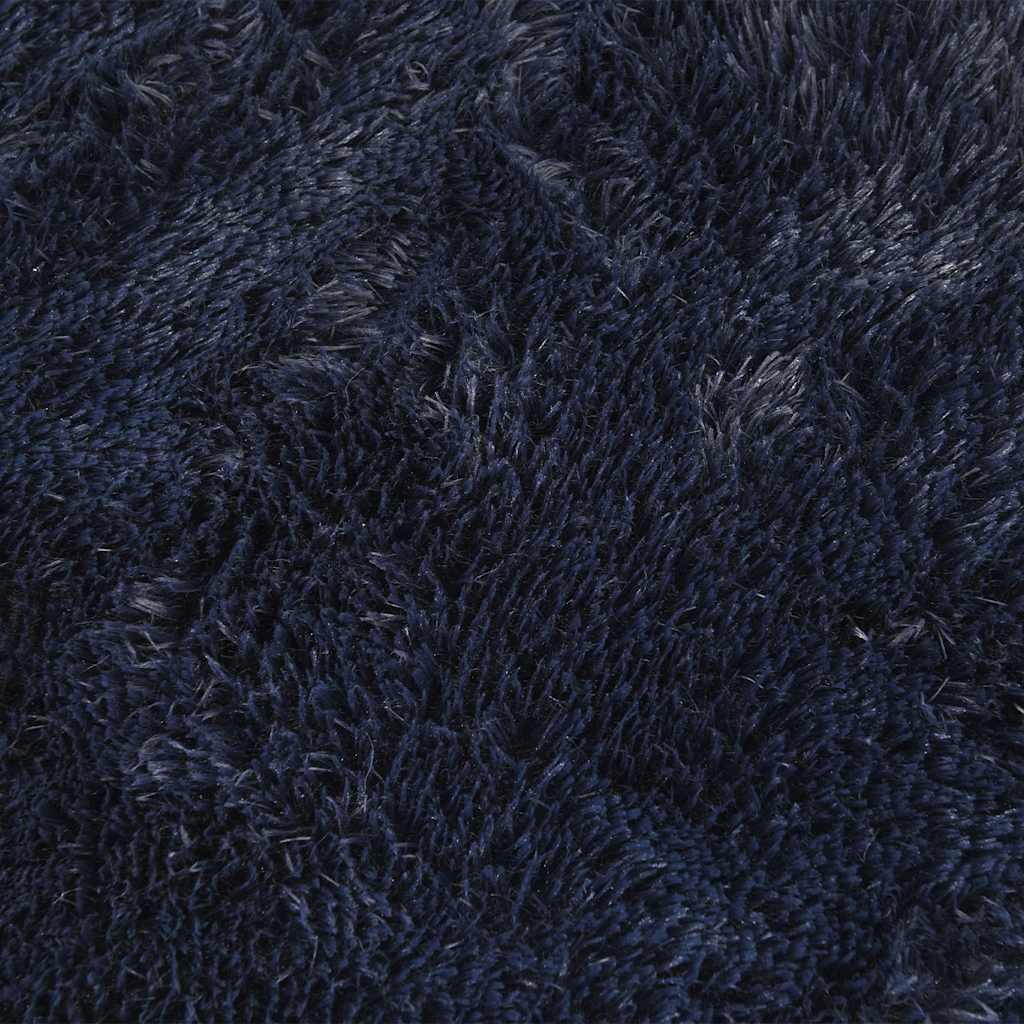 Shaggy rug, deep pile NAVARRA, navy blue, 200x200 cm, polyester