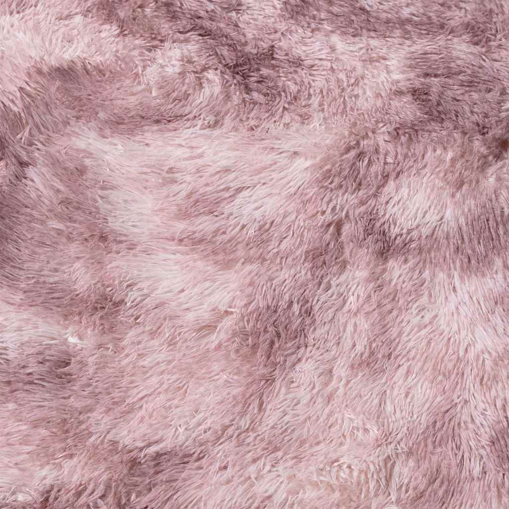 Tapis shaggy, poils longs NAVARRA, vieux rose, 100x100 cm, polyester
