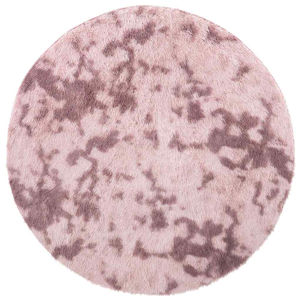 Tapis shaggy, poils longs NAVARRA, vieux rose, 160x160 cm, polyester