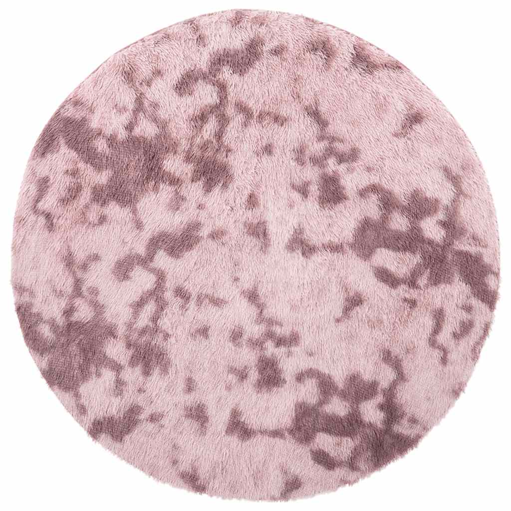 Tapis shaggy, poils longs NAVARRA, vieux rose, 200x200 cm, polyester