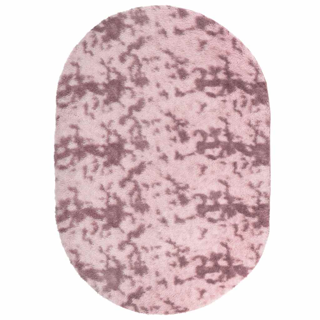 Tapis shaggy, poils longs NAVARRA, vieux rose, 300x200 cm, polyester