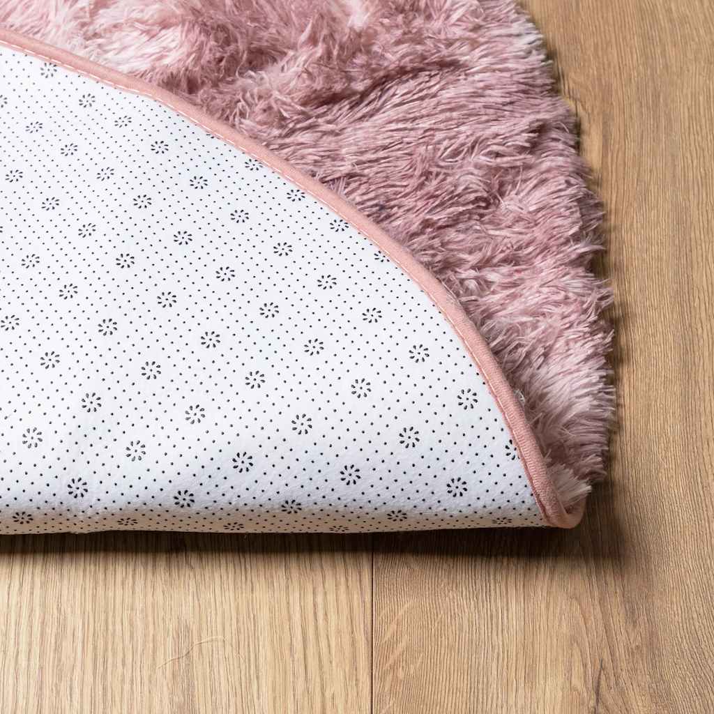 Tapis shaggy, poils longs NAVARRA, vieux rose, 300x200 cm, polyester