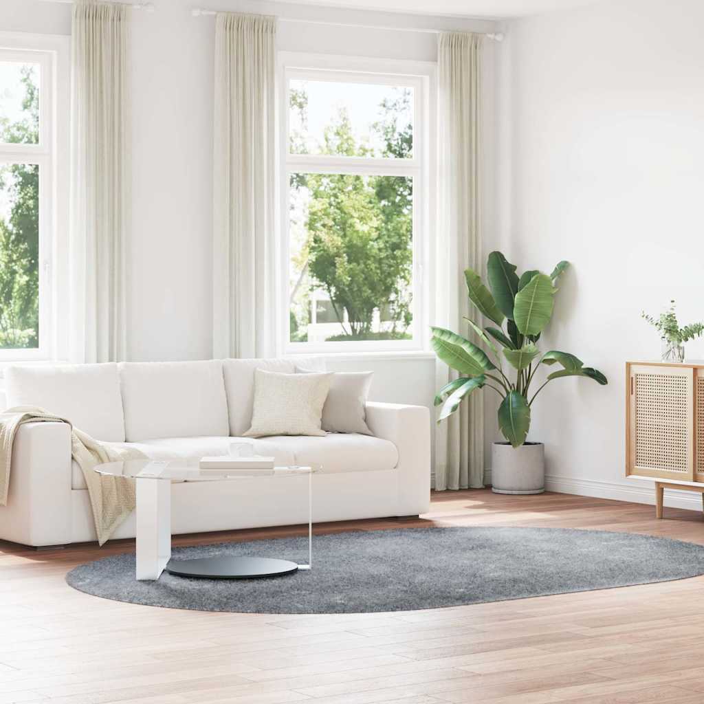 Shaggy rug, high pile NAVARRA, silver grey, 300x200 cm, polyester