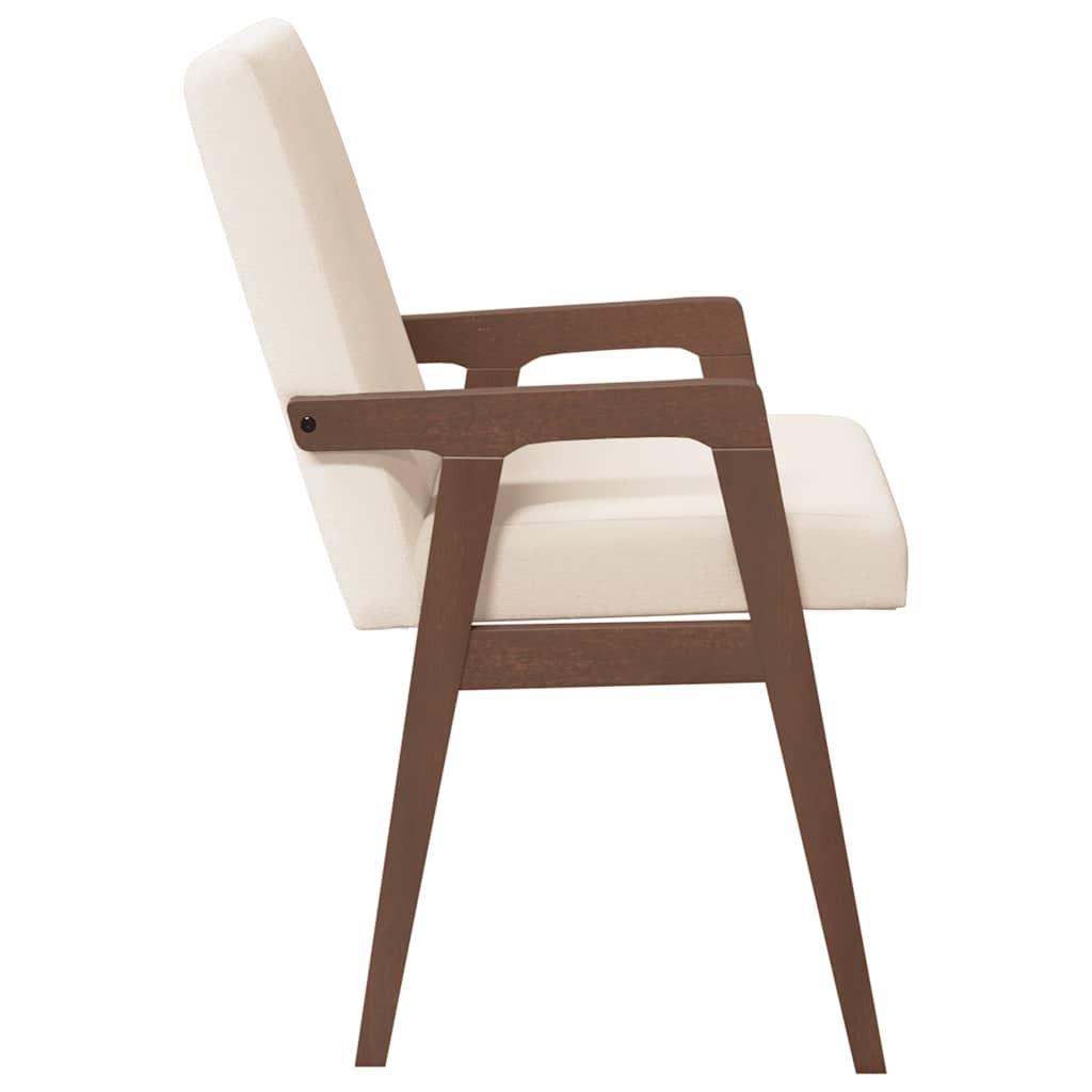 Esszimmerstühle mit Kissen 2 Stk. Braun Massivholz Gummibaum