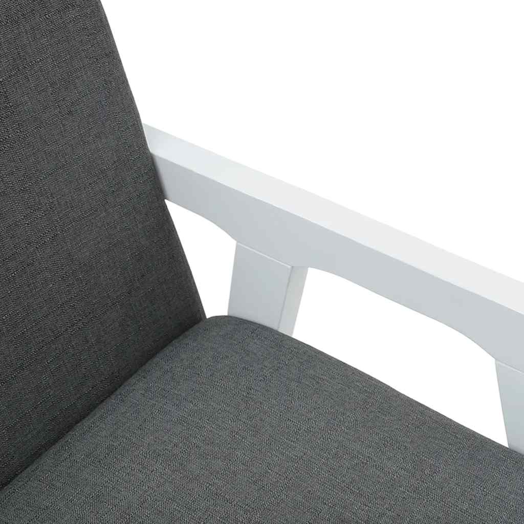 Esszimmerstühle mit Kissen 2 Stk. Weiß Massivholz Gummibaum