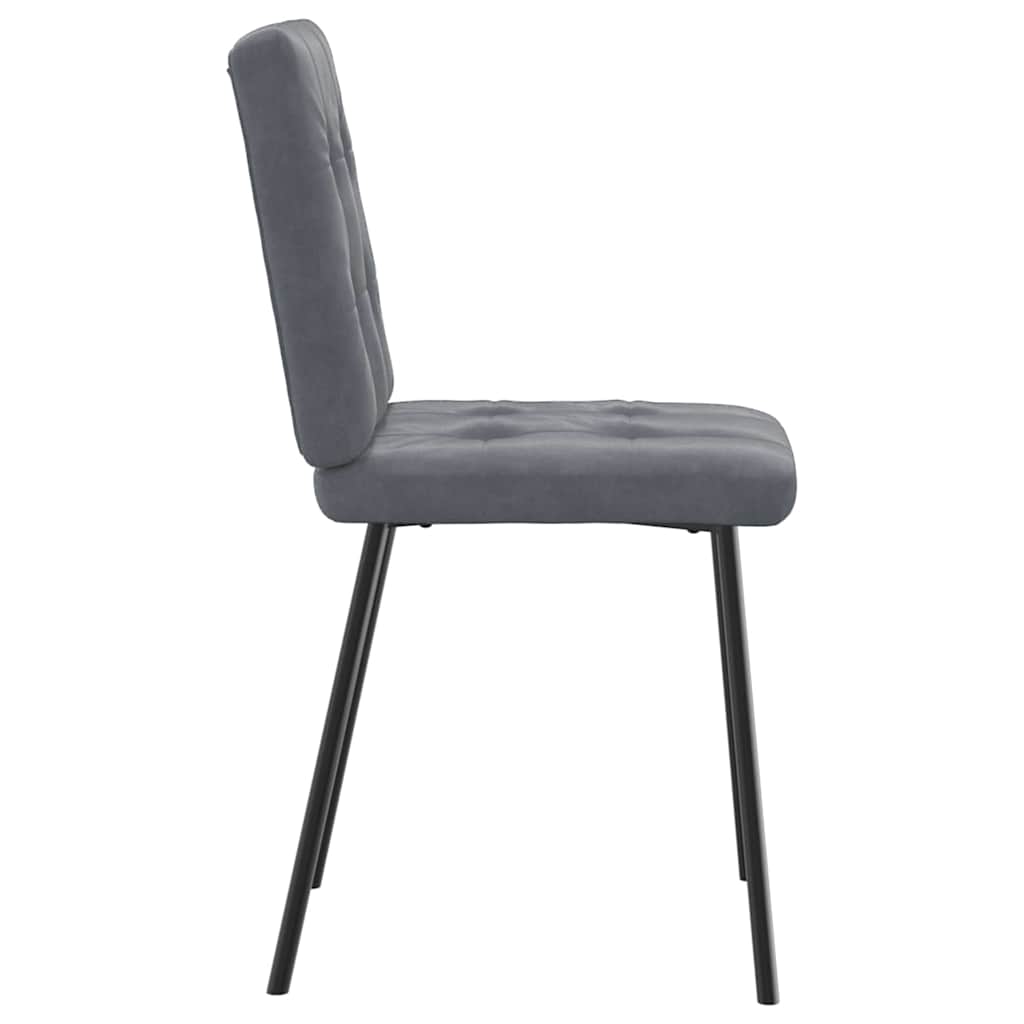 Dining chairs 4 pcs. Dark grey velvet