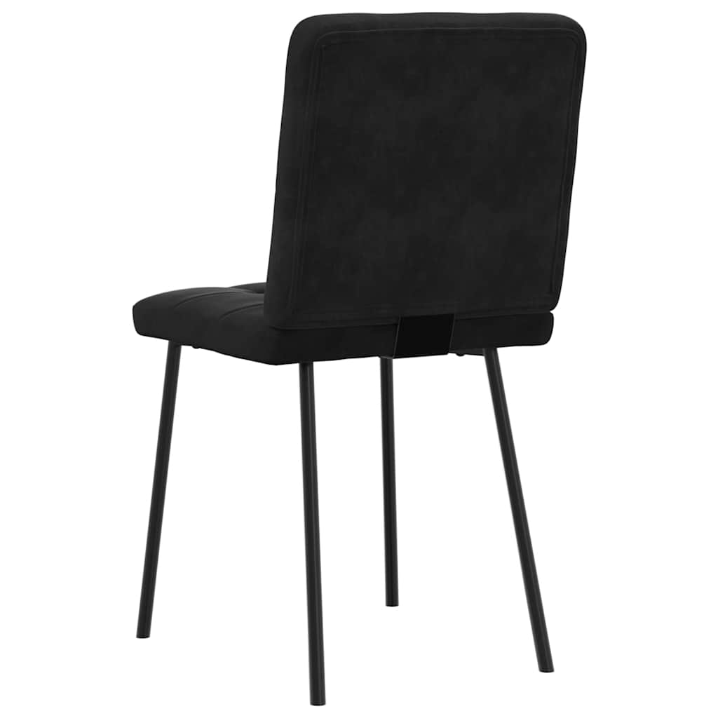 Dining chairs 4 pcs. Black velvet