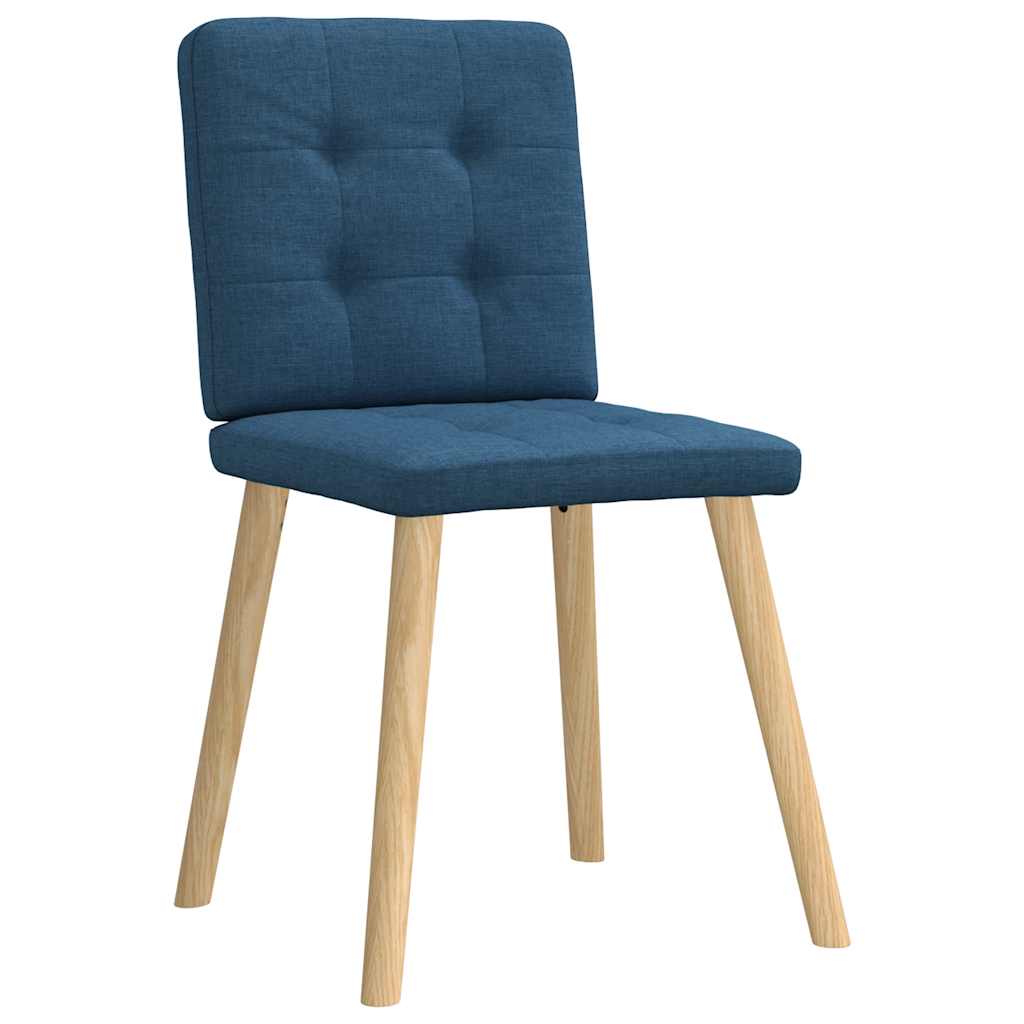 Dining chairs 4 pcs. Blue fabric