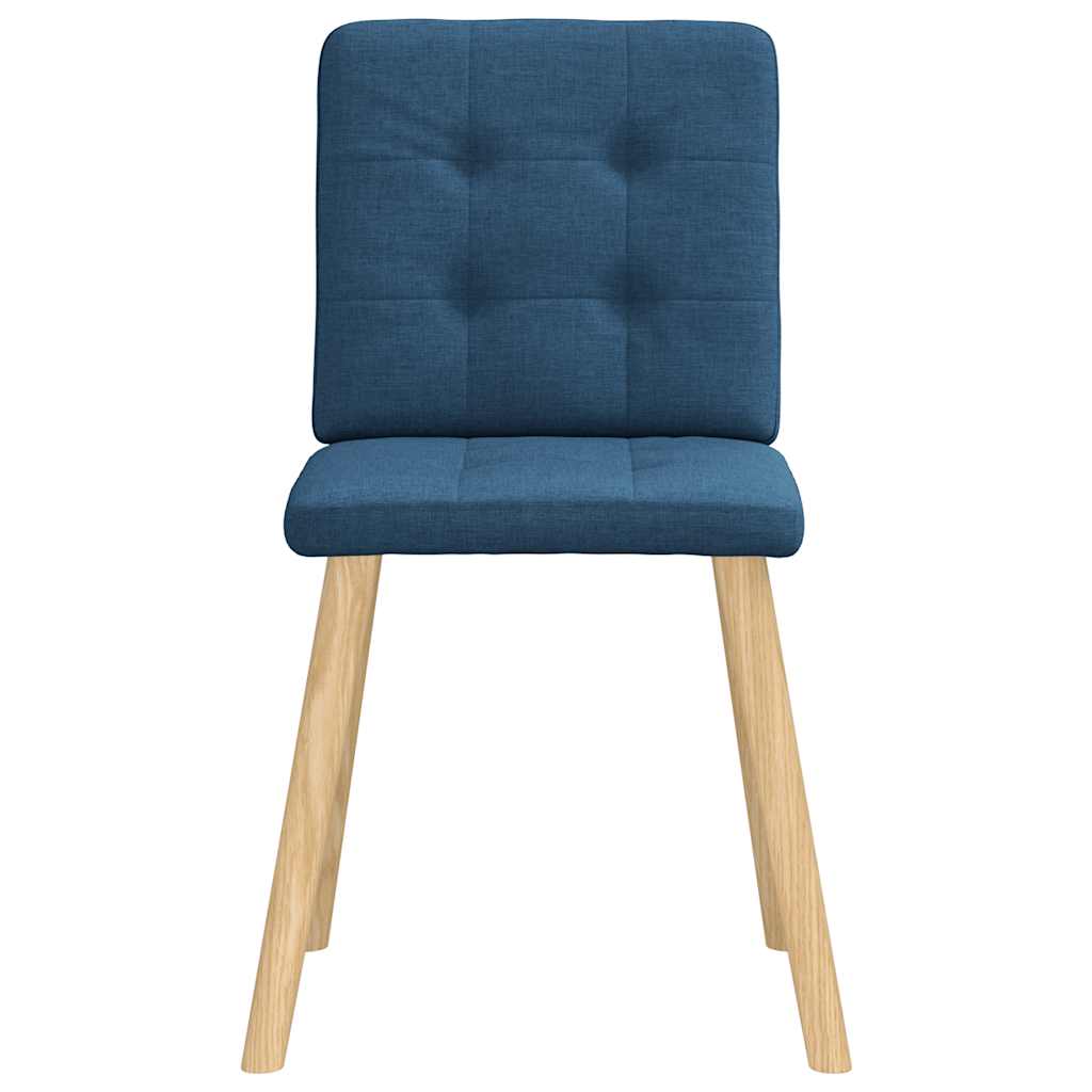 Dining chairs 4 pcs. Blue fabric