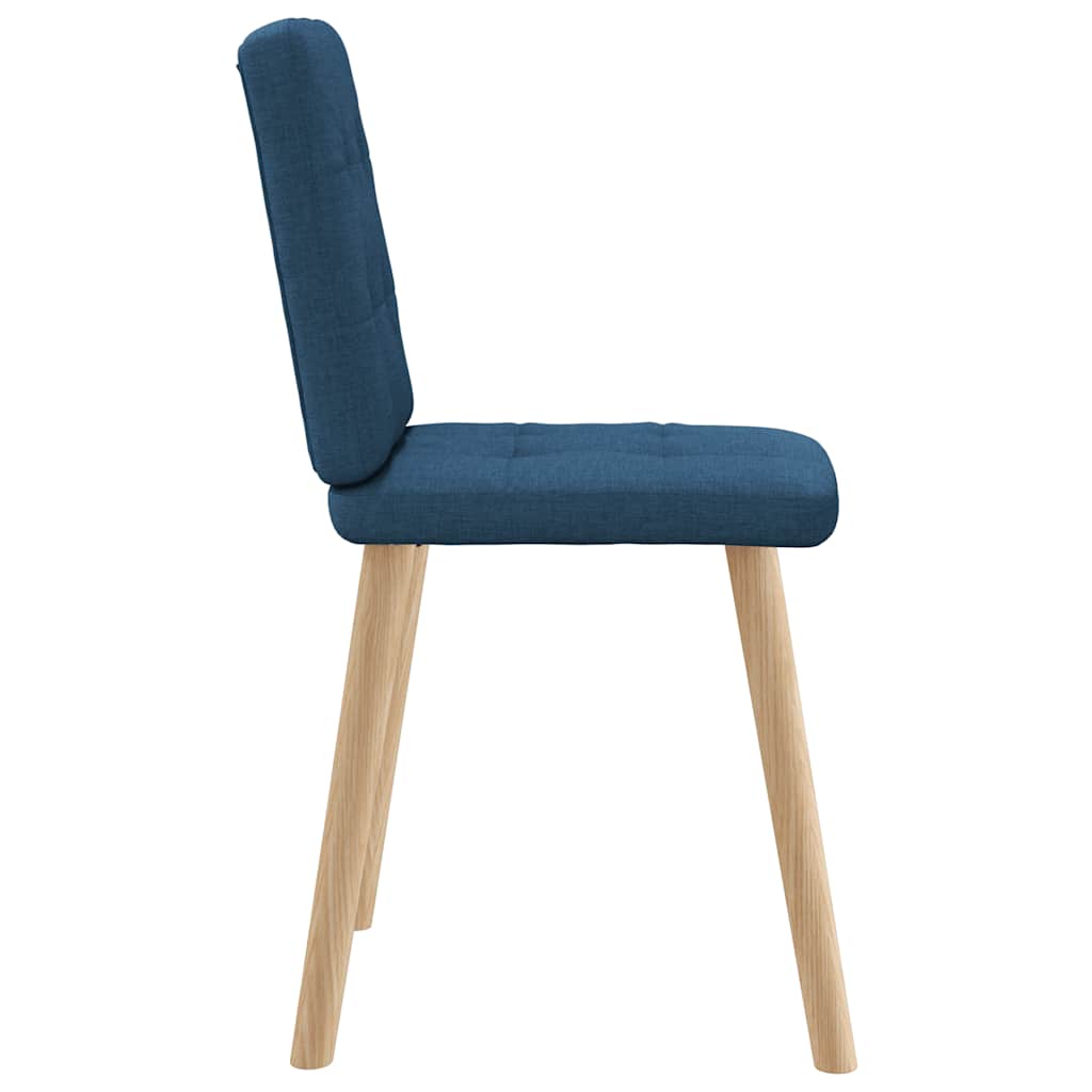 Dining chairs 4 pcs. Blue fabric