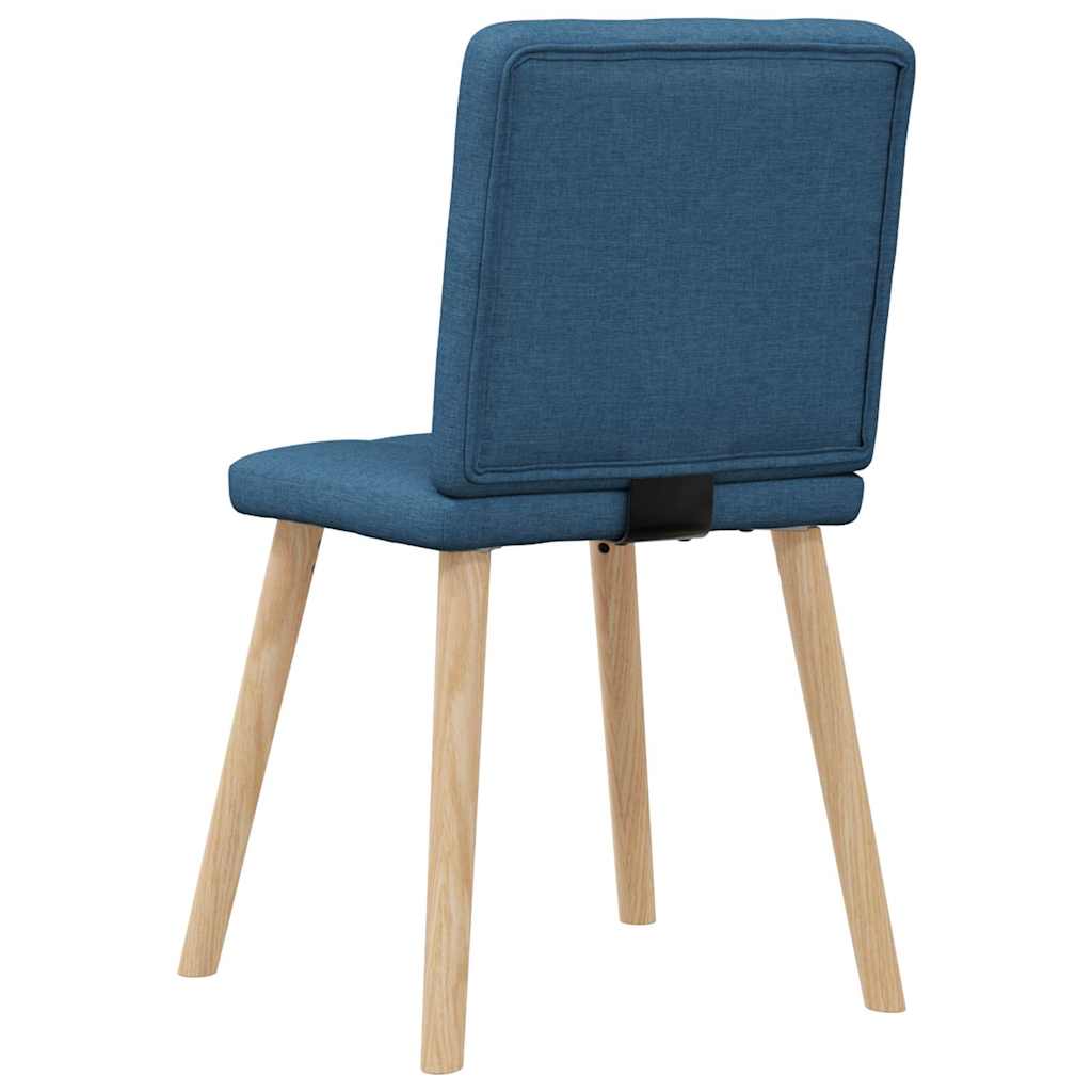 Dining chairs 4 pcs. Blue fabric