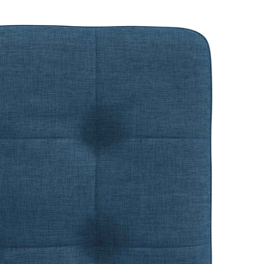Dining chairs 4 pcs. Blue fabric
