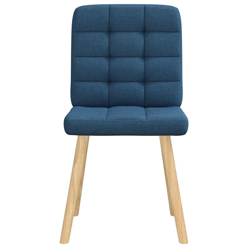Esszimmerstühle 4 Stk. Blau Stoff