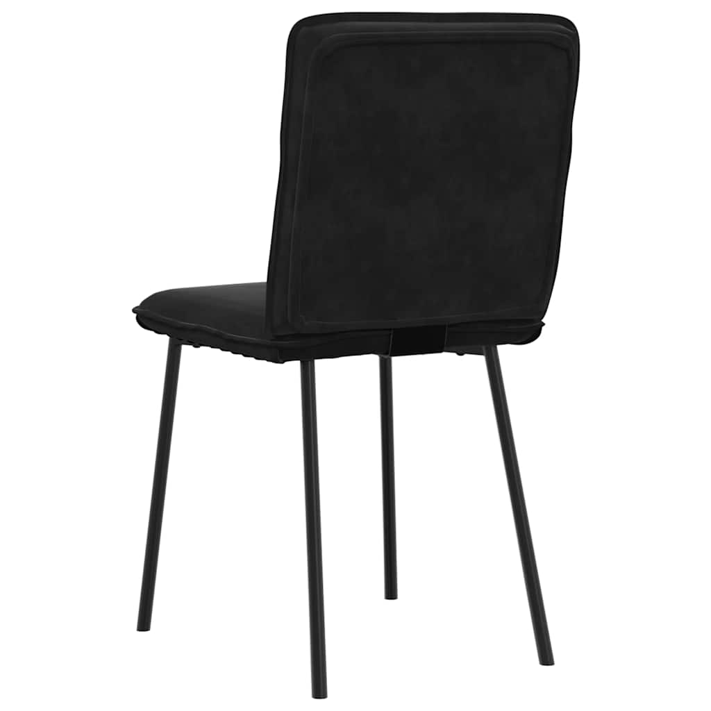 Dining chairs 4 pcs. Black velvet