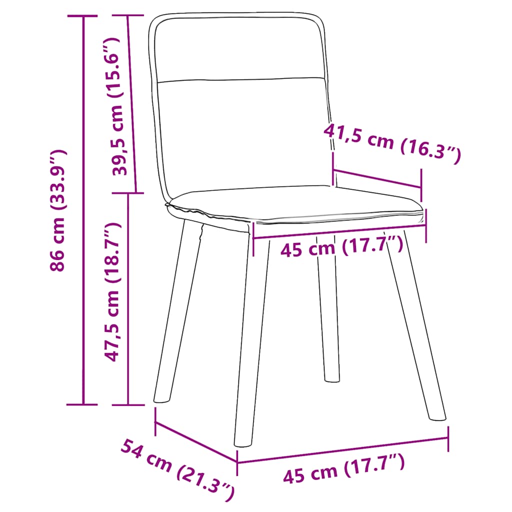 Chaises de salle à manger, lot de 4, tissu vert foncé