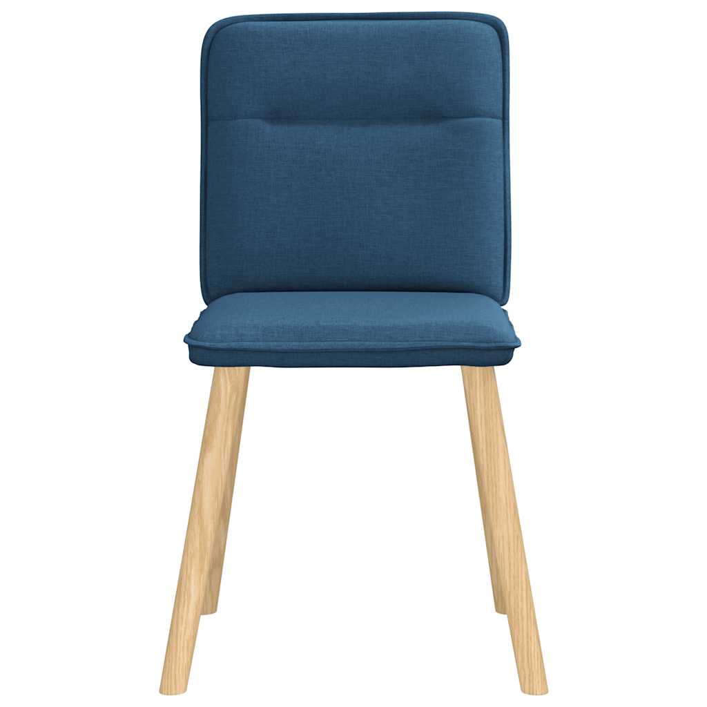 Dining chairs 4 pcs. Blue fabric