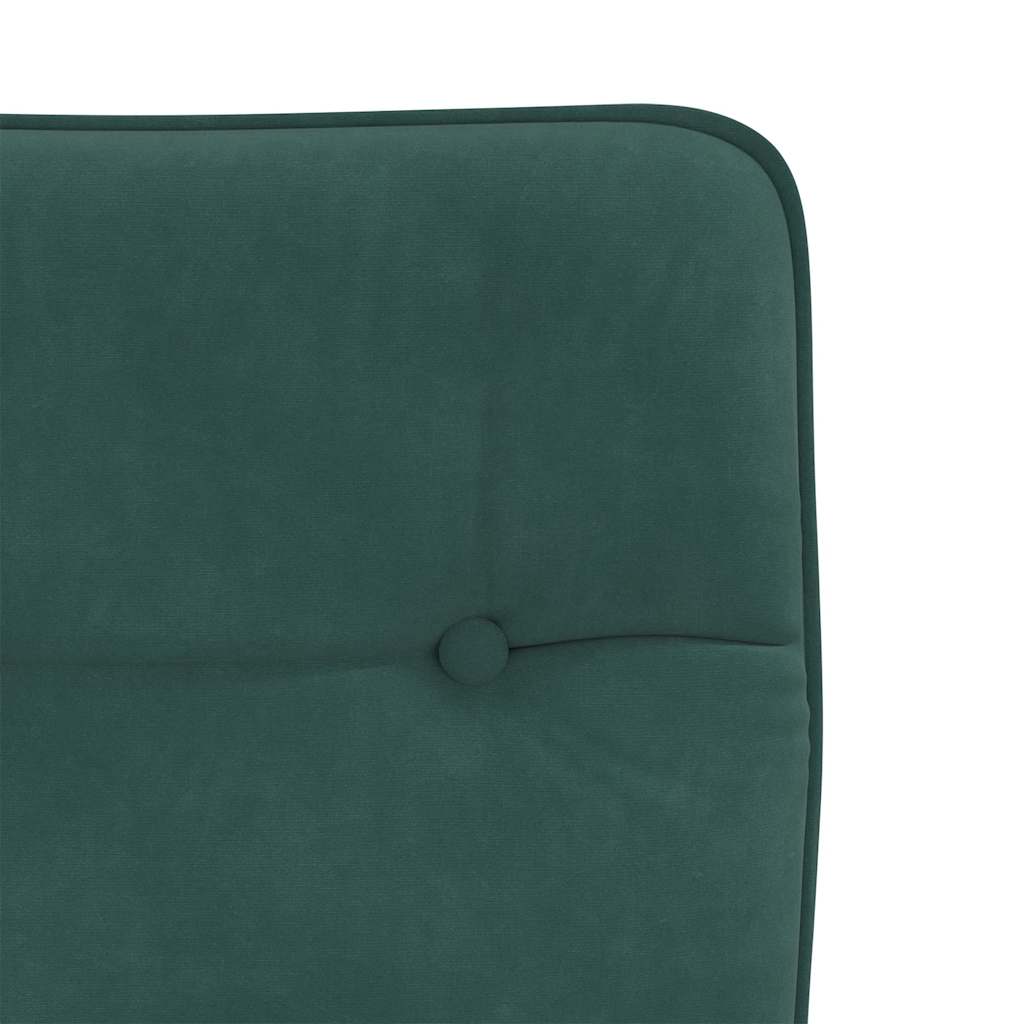 Dining chairs 4 pcs. Dark green velvet