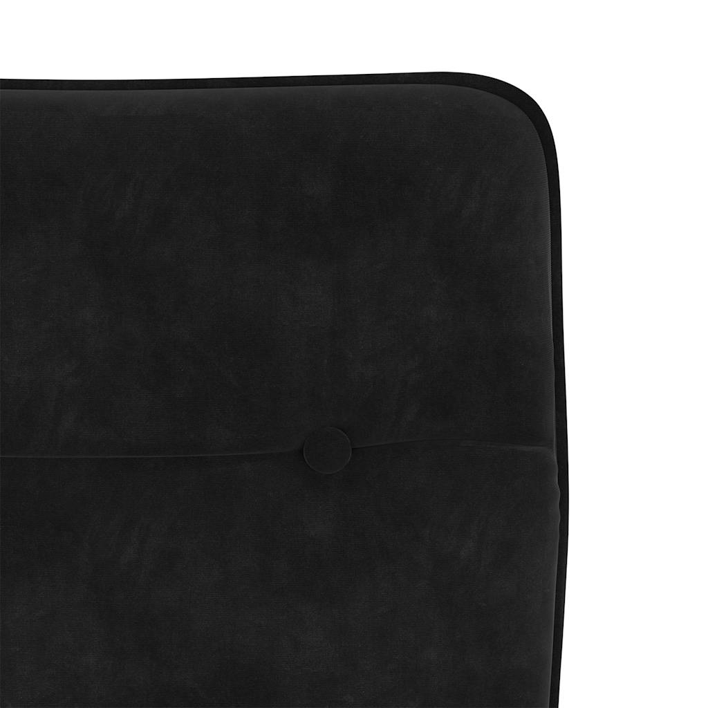 Dining chairs 4 pcs. Black velvet