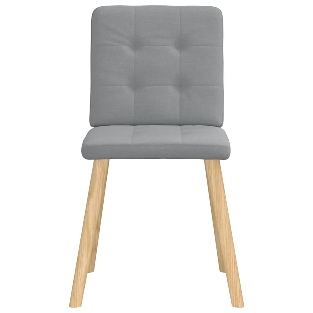 Dining chairs 6 pcs. Light grey fabric