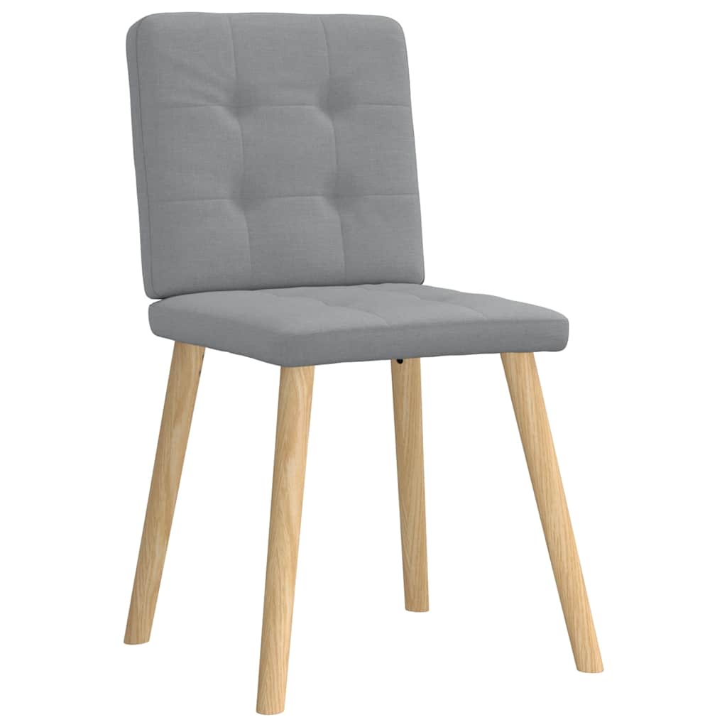 Dining chairs 6 pcs. Light grey fabric