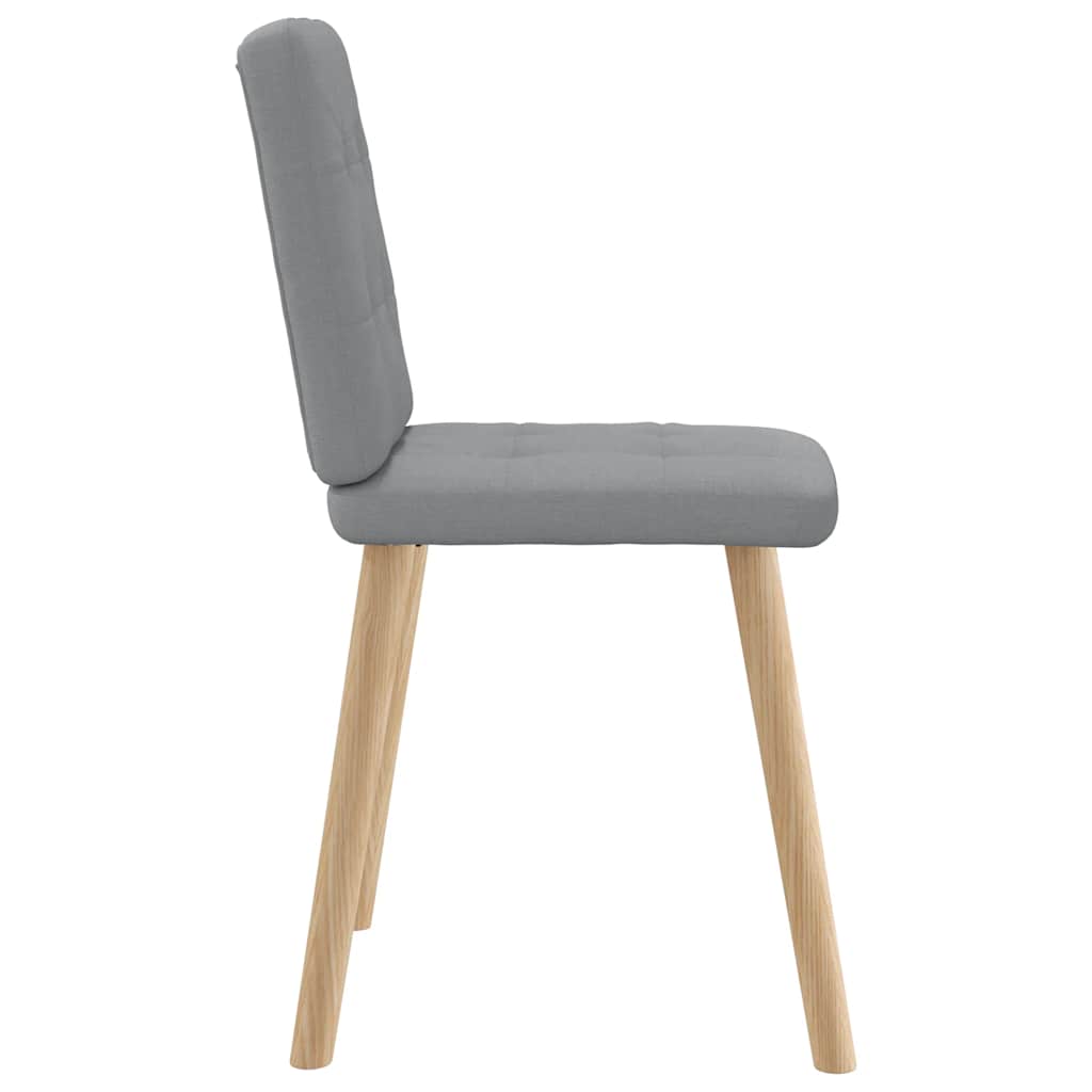 Dining chairs 6 pcs. Light grey fabric