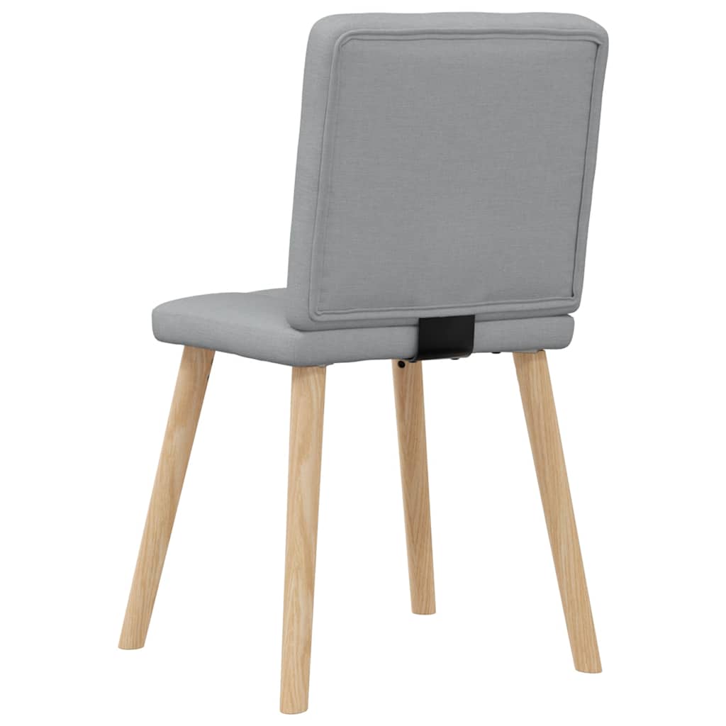 Dining chairs 6 pcs. Light grey fabric