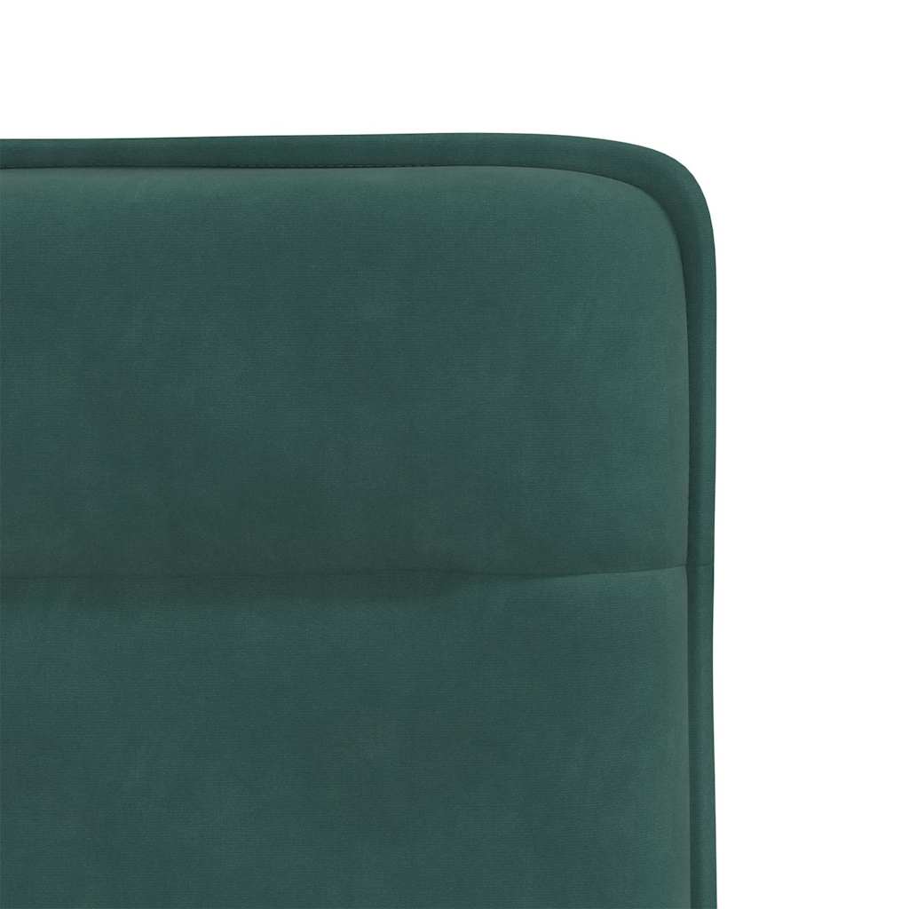 Chaises de salle à manger, lot de 6, velours vert foncé