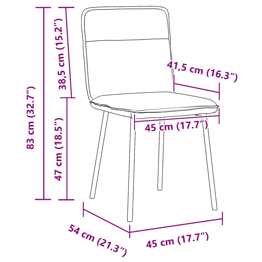 Chaises de salle à manger, lot de 6, velours vert foncé