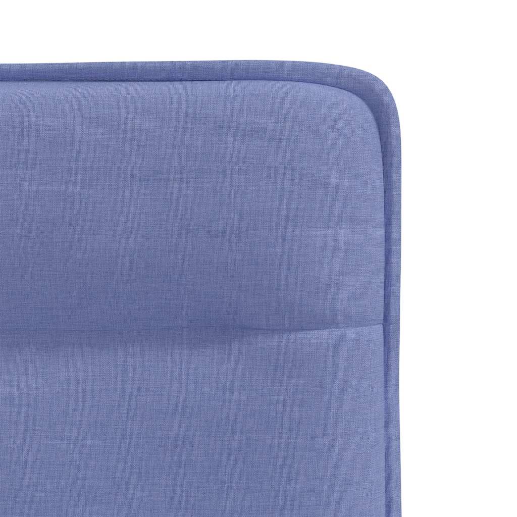 Chaises de salle à manger, lot de 6, tissu bleu denim