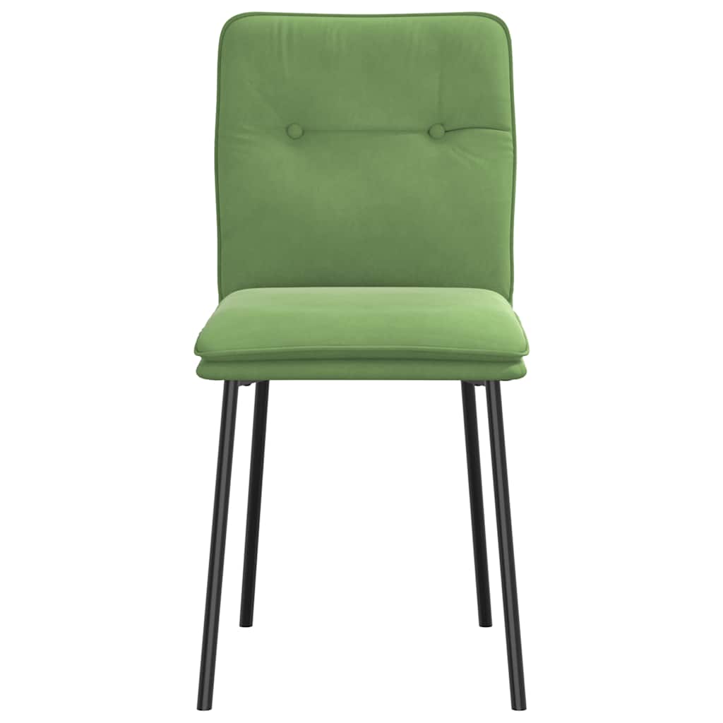 Dining chairs 6 pcs. Light green velvet