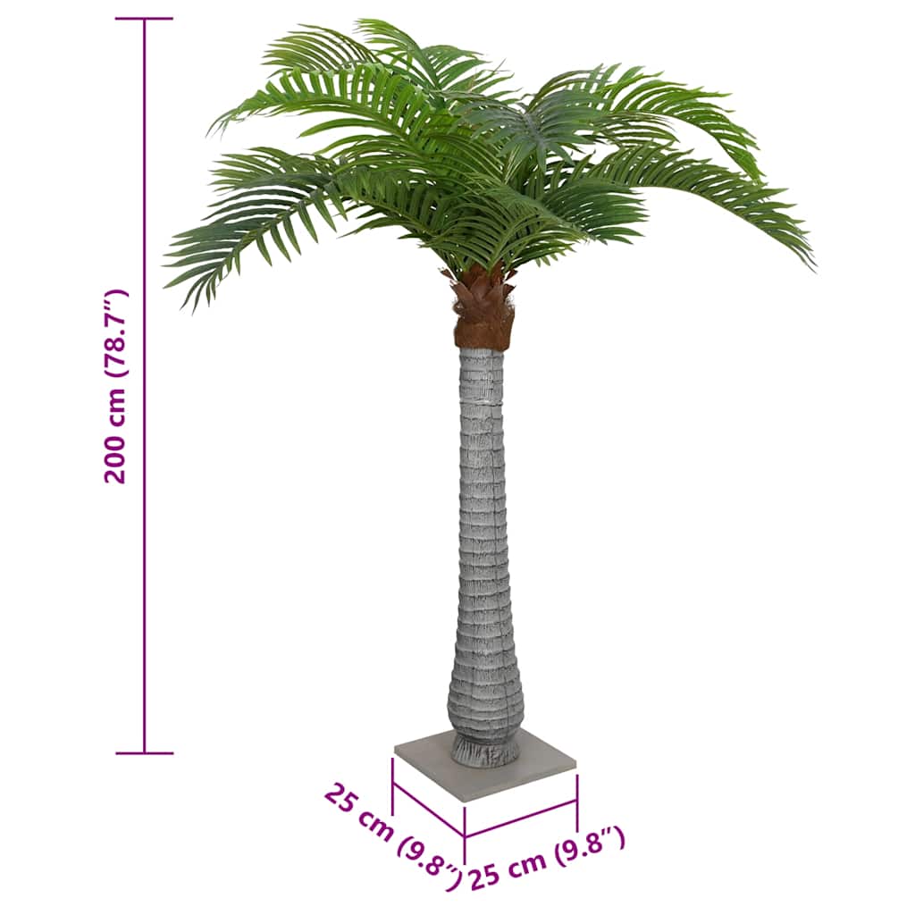 Palme Künstlich 15 Blätter 200 cm Grün