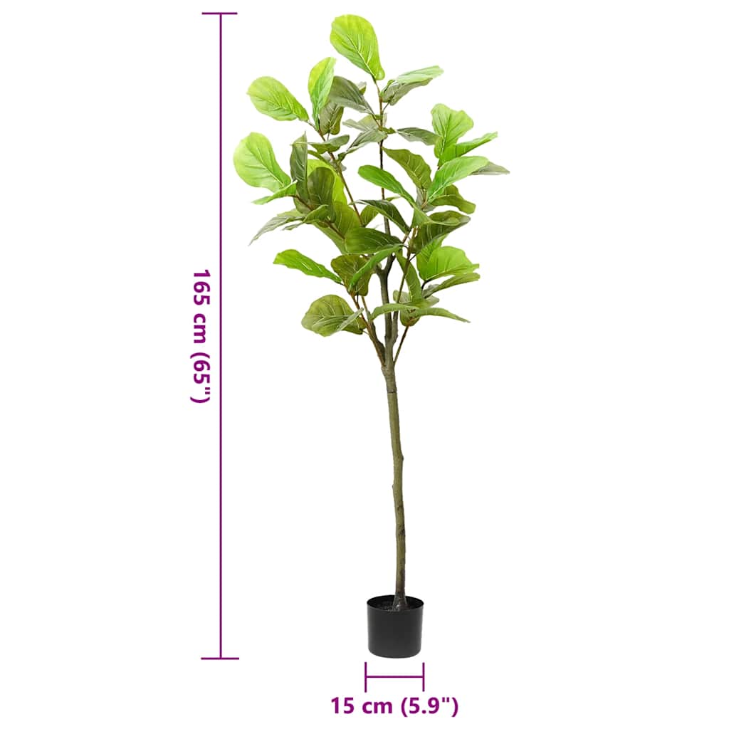 Ficusbaum Künstlich 48 Blätter 165 cm Grün