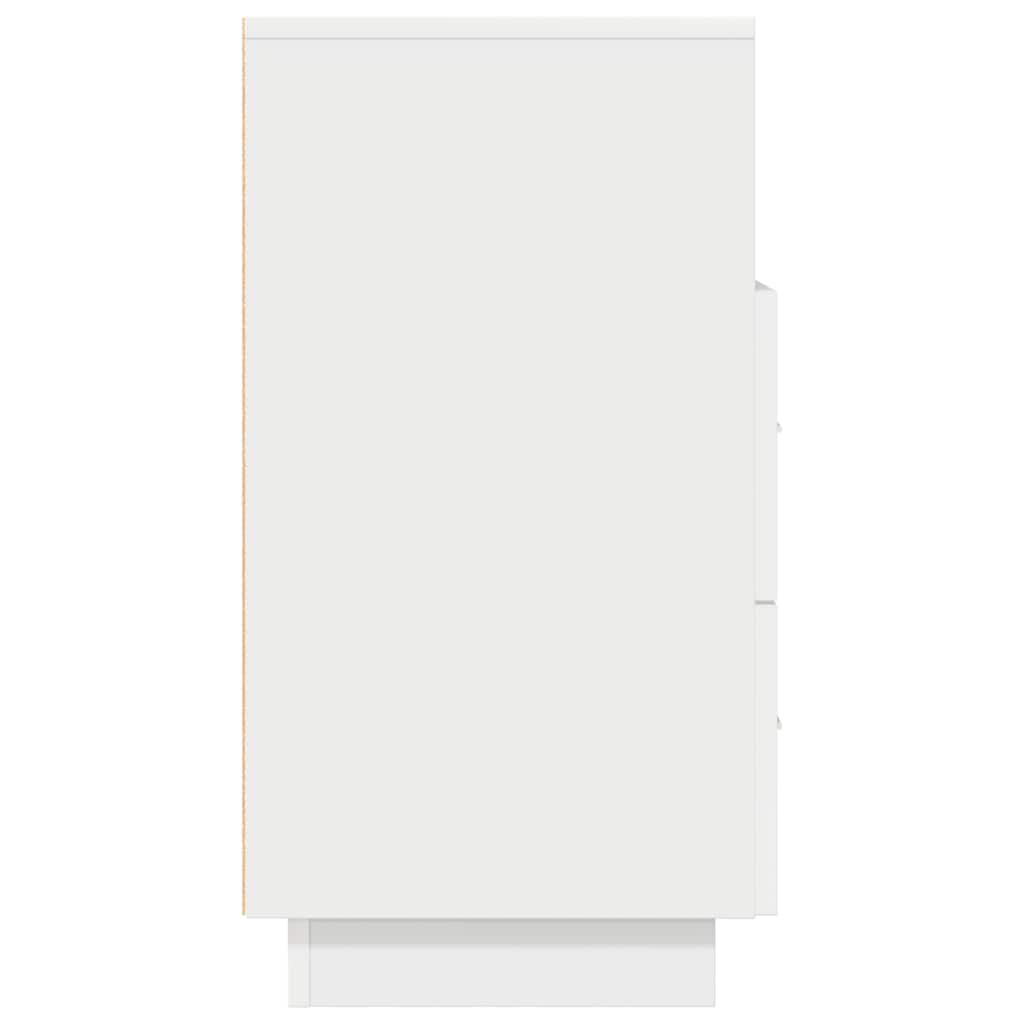 Tables de chevet 2 pcs. avec 2 tiroirs blanc 36x36x68 cm