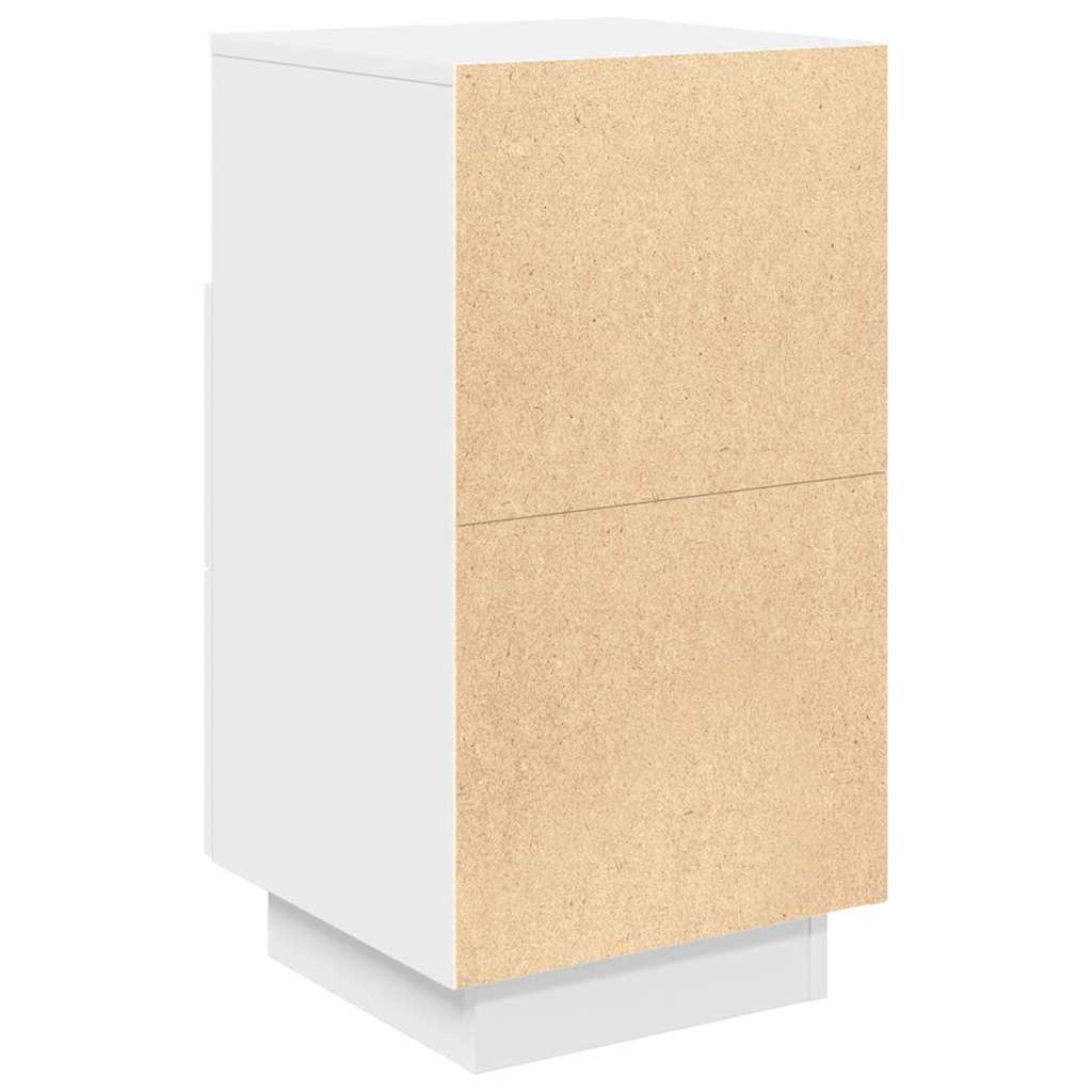 Tables de chevet 2 pcs. avec 2 tiroirs blanc 36x36x68 cm