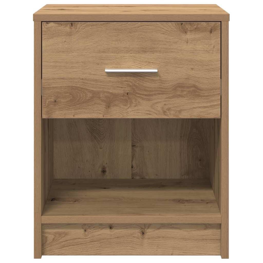 Nachttische 2 Stk. mit Schublade Artisan-Eiche 40x34x50 cm